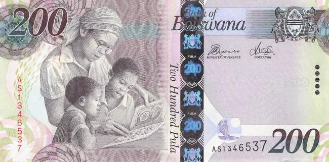 Botswana p.34e 200 Pula 2016